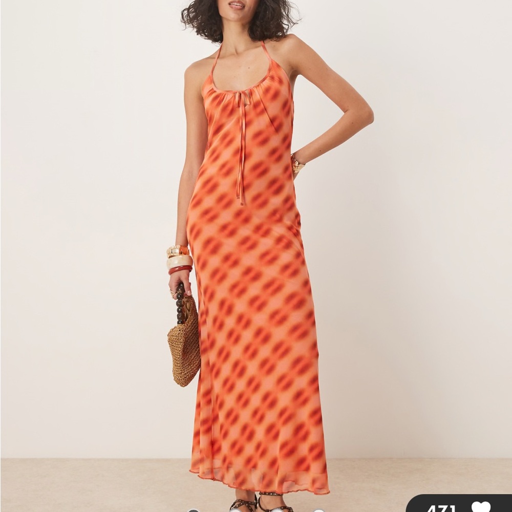 ASOS Orange Maxi Dress